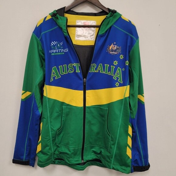 Gridstar Motorsport Mens Full Zip Karting Jacket Size XL Green Racing Sporty - Picture 1 of 10